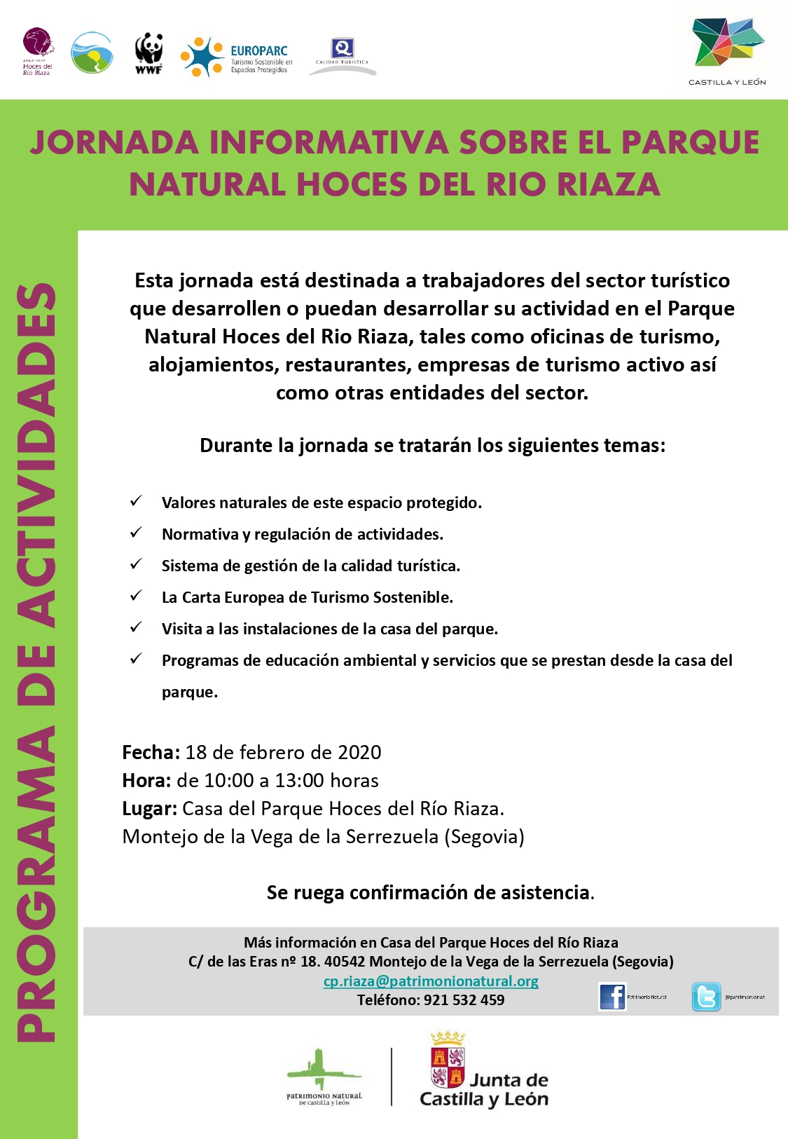 01.CARTEL JORNADA INFORMATIVA PARQUE NATURAL HOCES DEL RIO RIAZA page 0001