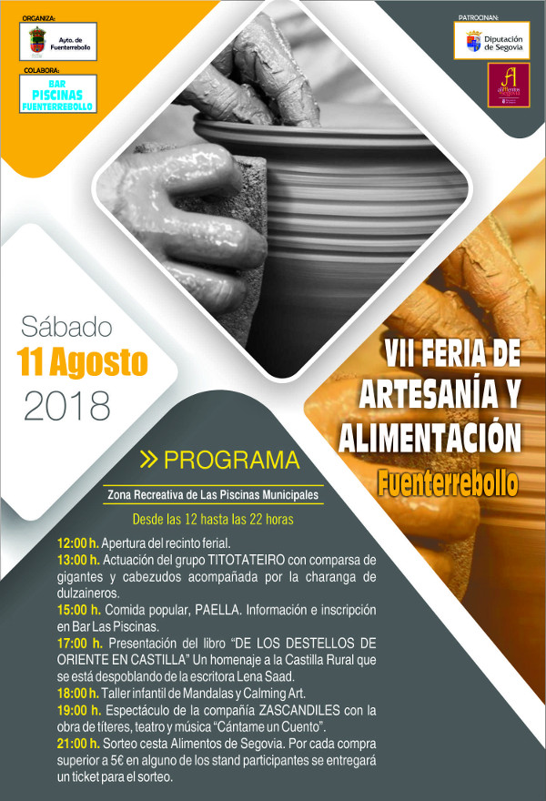 Cartel Feria de Artesania y Alimentacion 2018