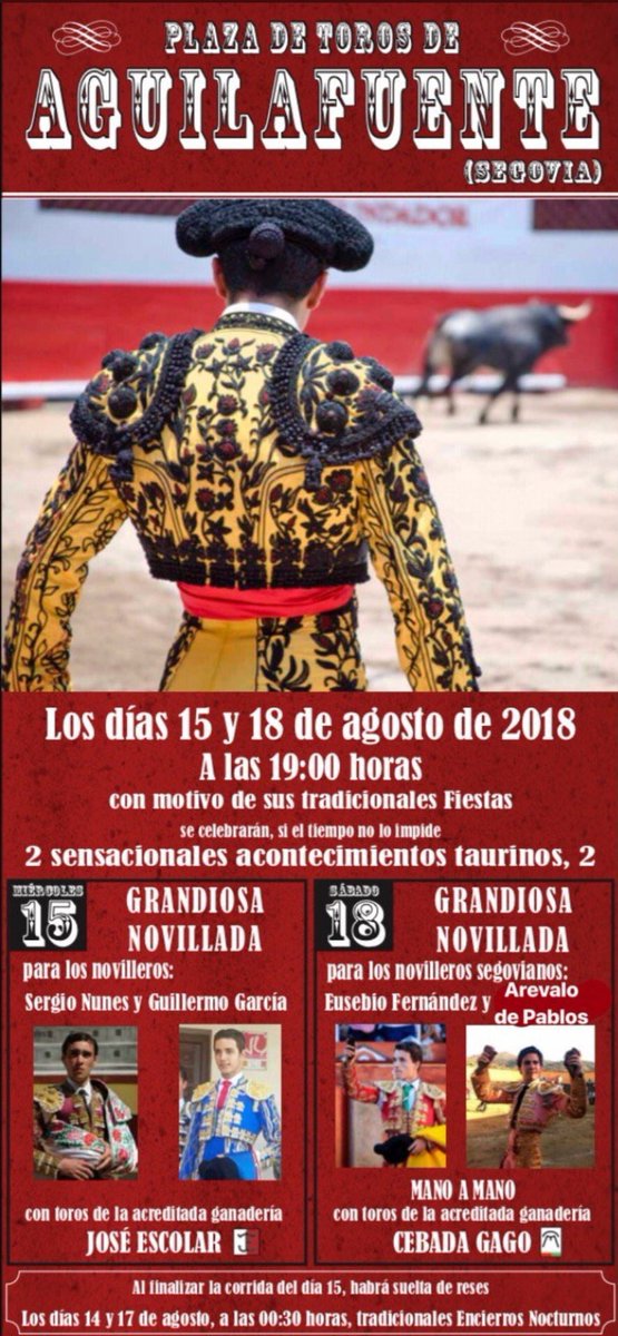 aguilafuente toros