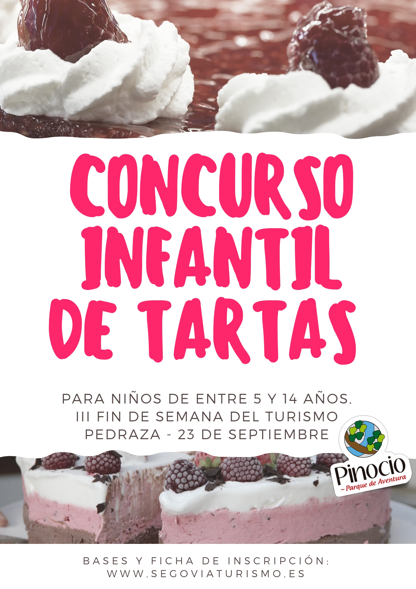 Cartel concurso infantil de tartas