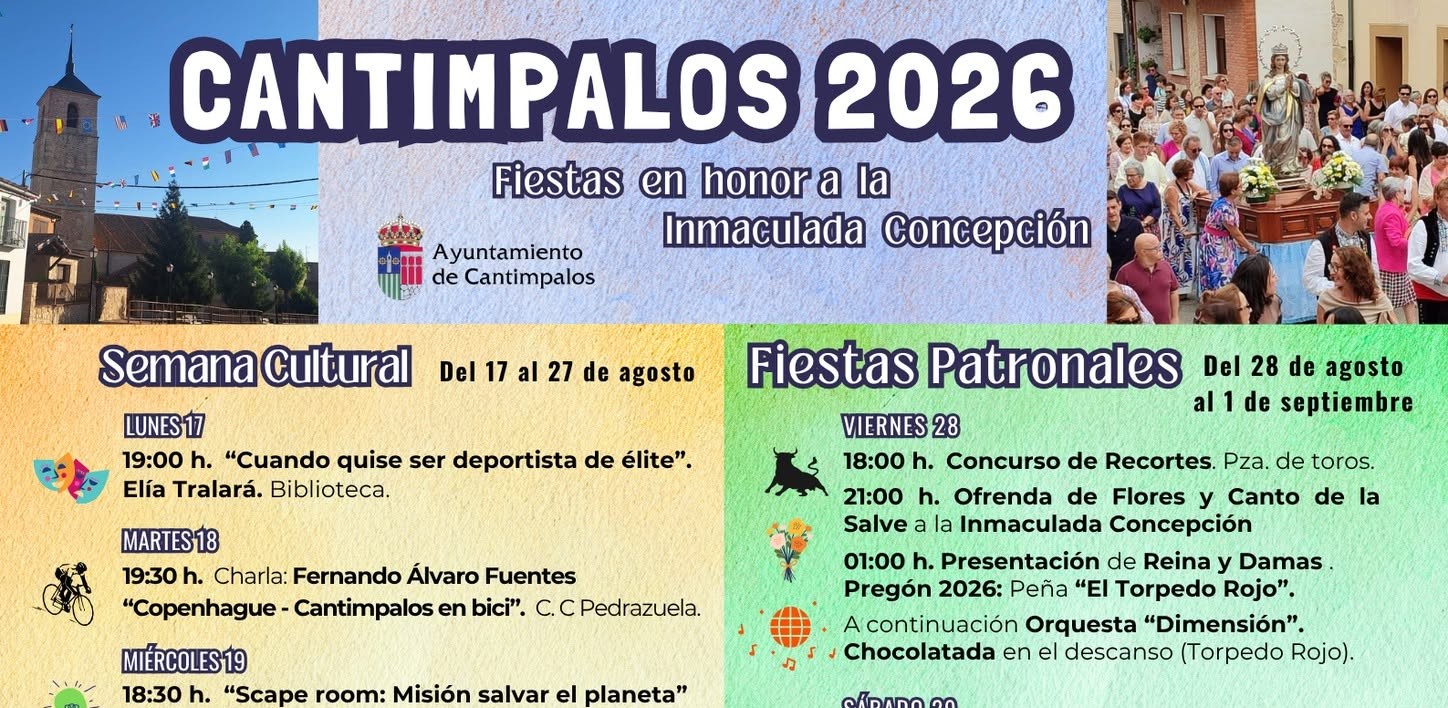 Semana Cultural y las Fiestas de Cantimpalos 2026