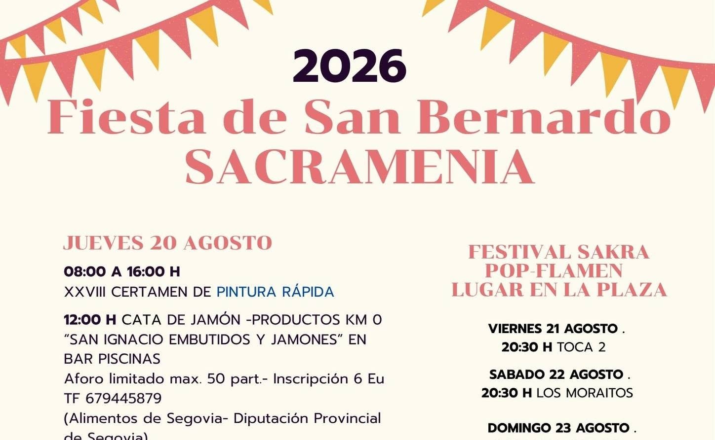 Fiestas en Sacramania