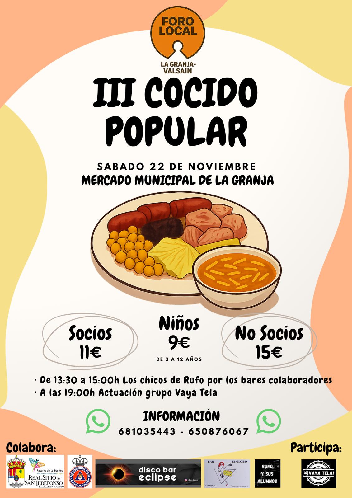 III Cocido Popular - La Granja de San Ildefonso