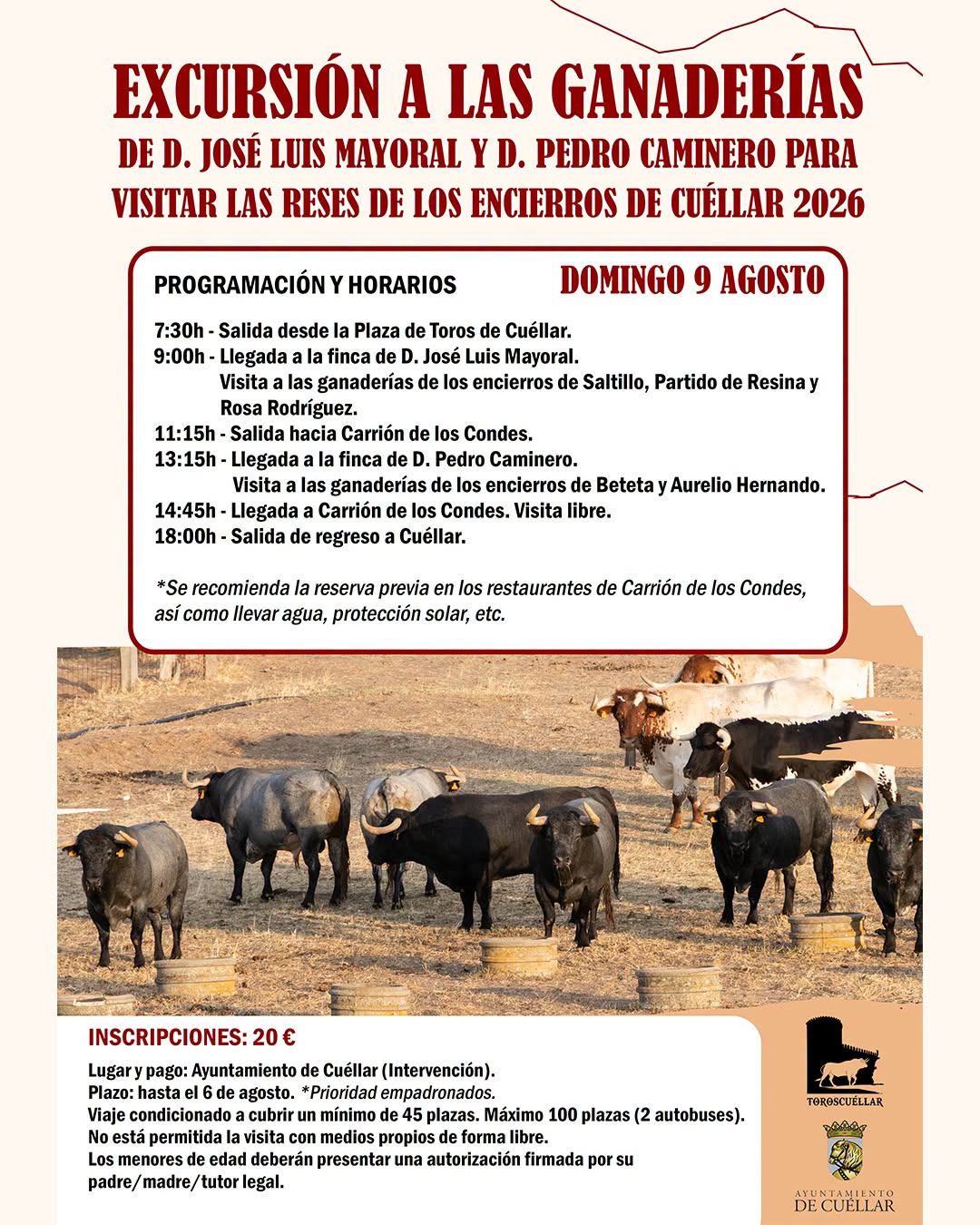 Excursión a las ganaderías - Cuéllar