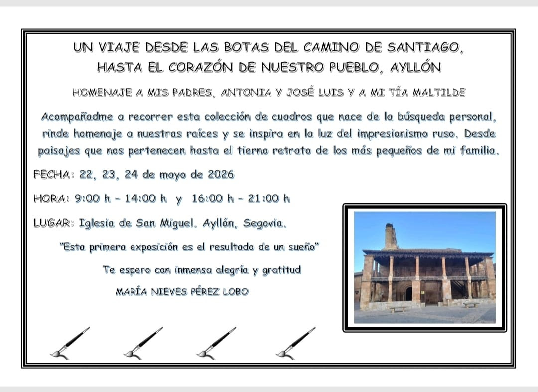Exposición de María Nieves Pérez Lobo en Ayllón