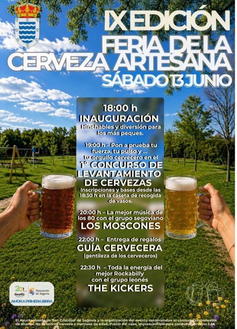 IX Edición de la Feria de la Cerveza Artesana en San Cristóbal de Segovia