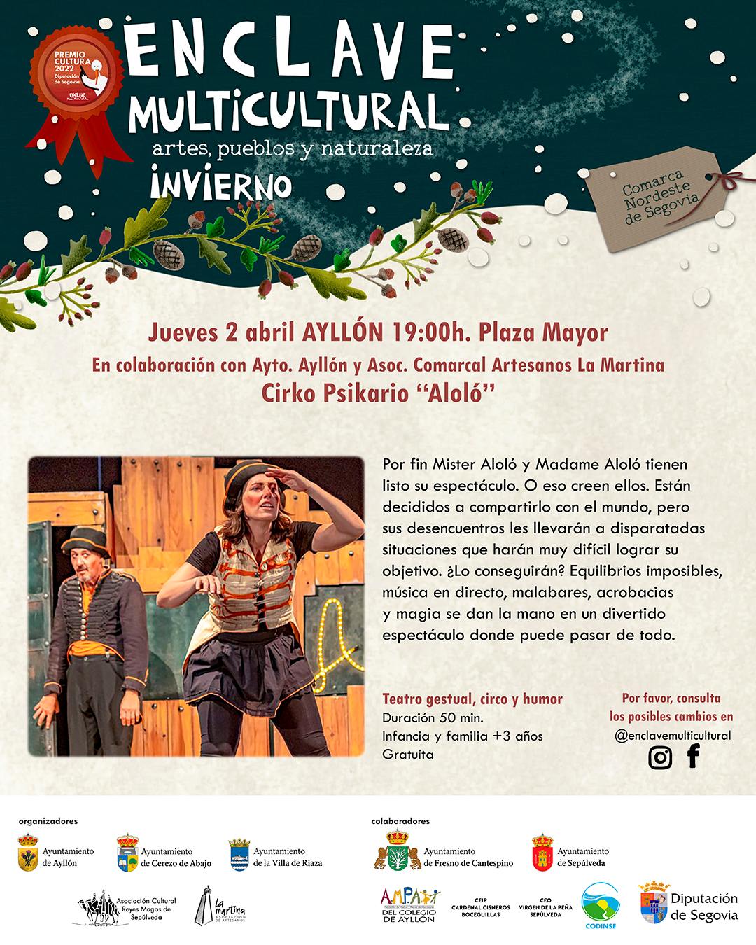 Circo Psikario "Aloló" - Enclave Multicultural Invierno  - Ayllón