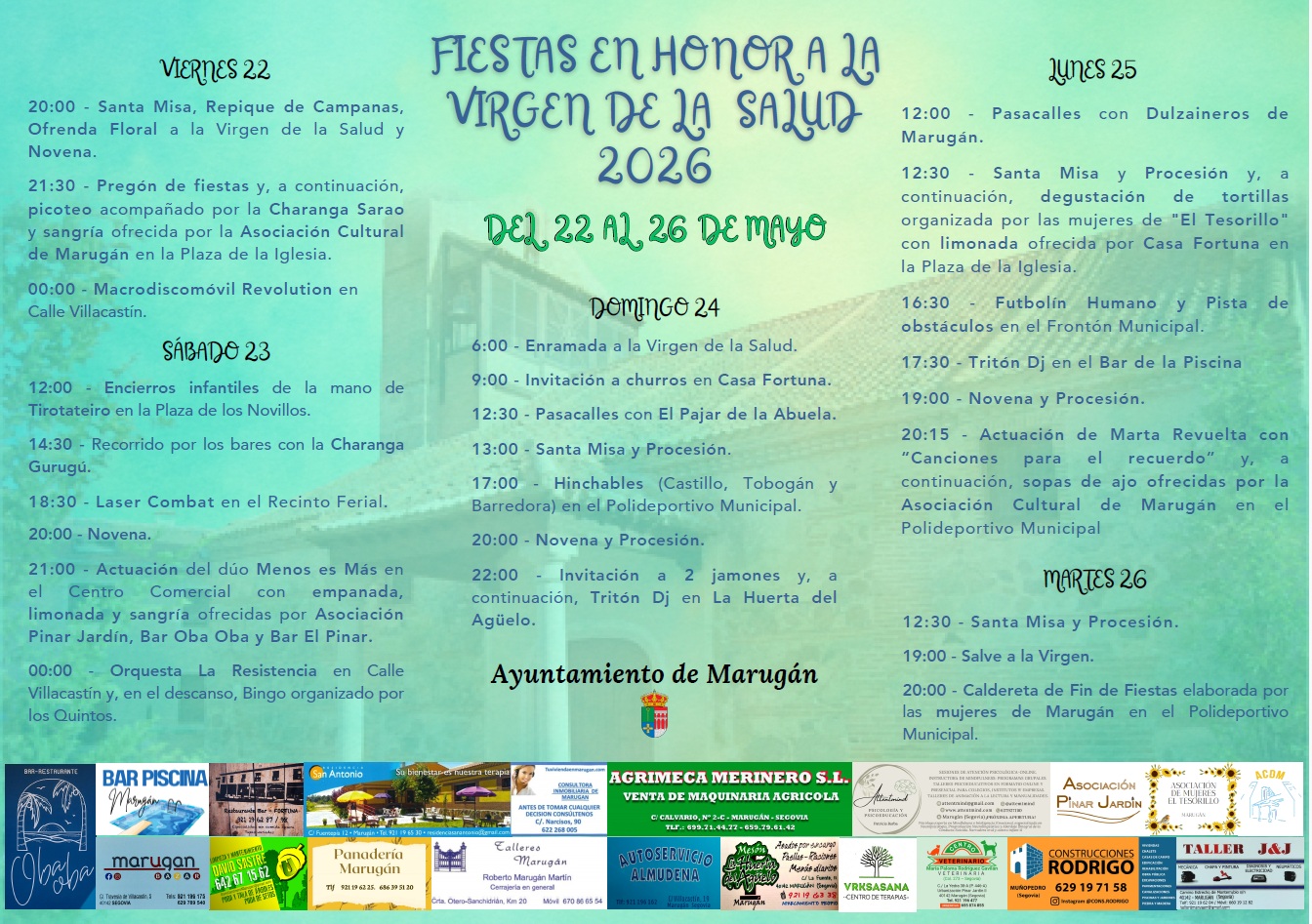 Fiestas en honor a la Virgen de la Salud en Marugán