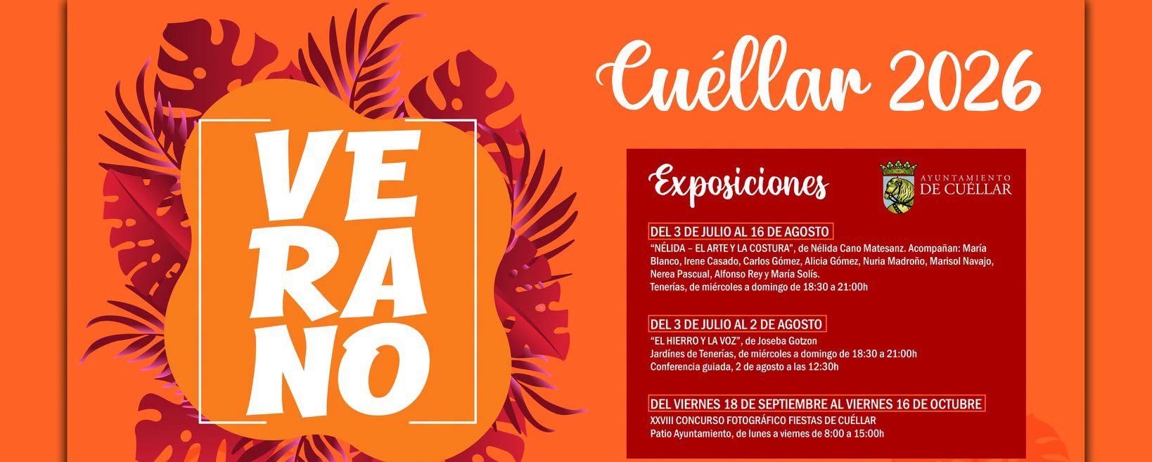 Programación verano Cuéllar 2026