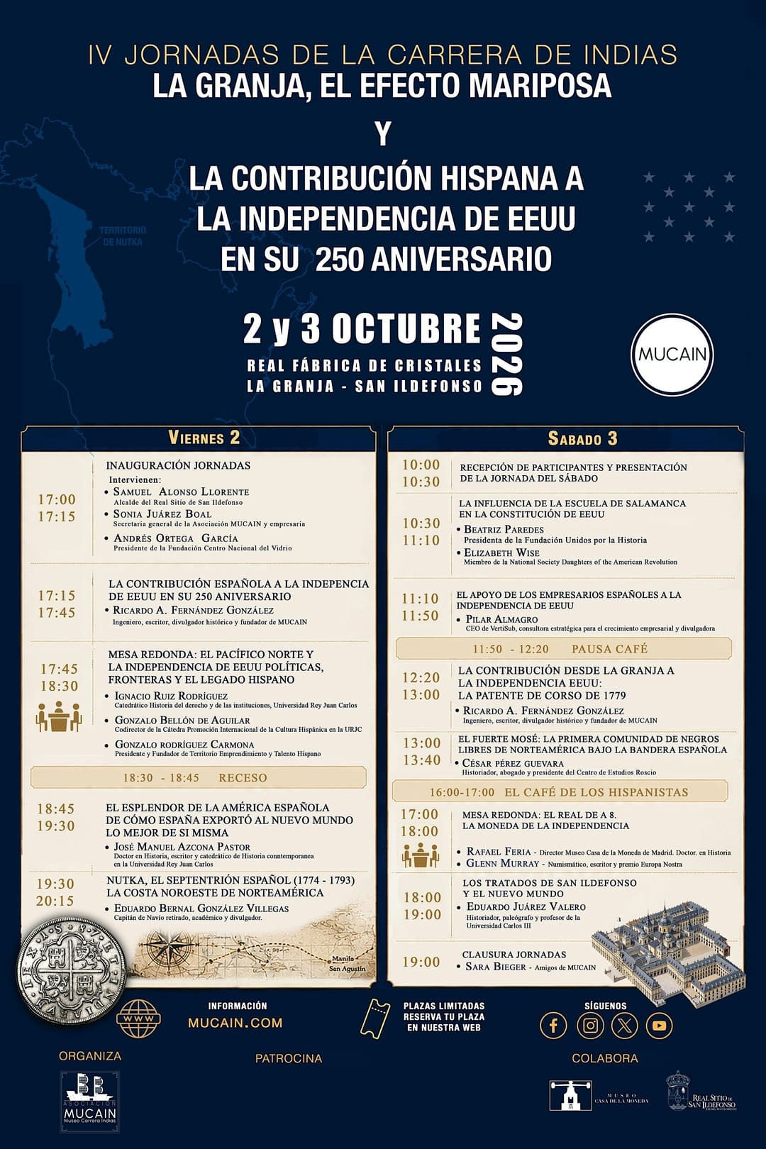 IV Jornadas de la carrera de Indias "La Granja y el efecto mariposa - La Granja de San Ildefonso